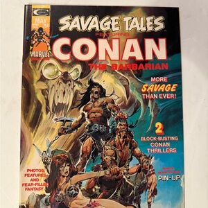 Marvel Savage Tales Comic with Conan in Red and Blue